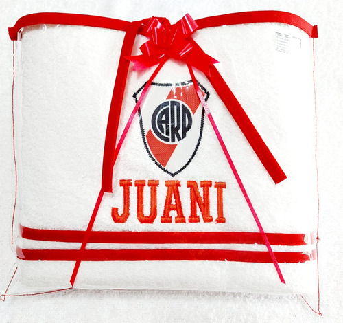 Toallon Grande De Algodón Personalizado River Plate!!