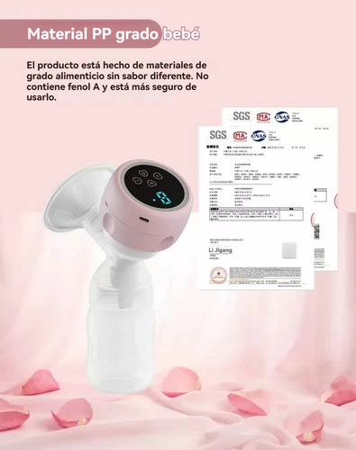 Extractor De Leche Eléctrico Inalámbrico Portátil Colorrosa