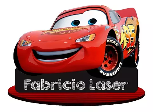 Centro de Mesa Cars Carros - Comprar em Fabricio Laser