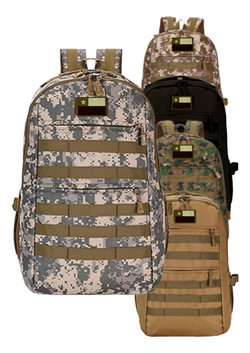 Mochila Militar Gran Capacidad 35 Litros Colores