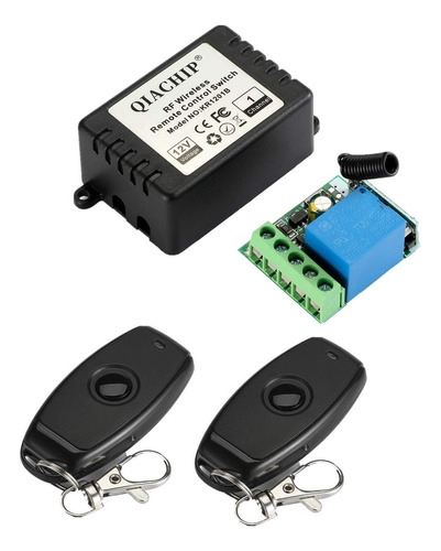 Qiachip Cc 12v 1ch 433mhz Rf Inalmbrico Rel De Control Remot