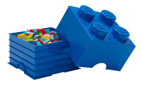 Lego Bloque Apilable Contenedor Original Mediano Blue