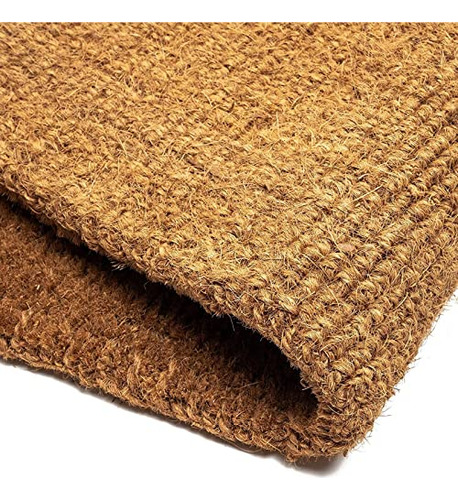 Felpudo De Fibra De Coco Natural, Tapete De Entrada 40 X 73