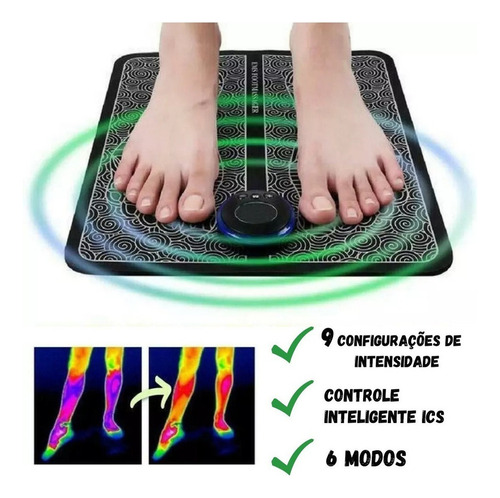 Cojín De Masaje De Estimulación Relajante De Pie Eléctrico