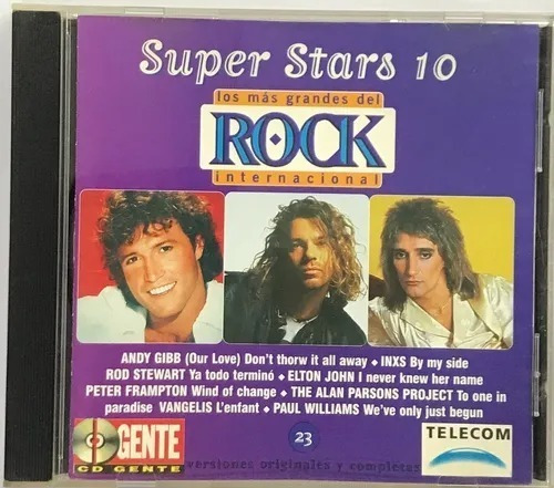 Cole Gente Los Mas Grandes Del Rock Super Stars 10 Cd N° 23