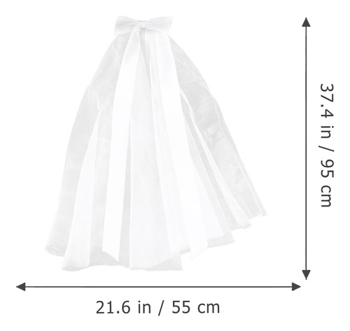 Imagen 4 de 8 de 1 Pc Novia Velo Buena Útil Adorno Decoración Techo