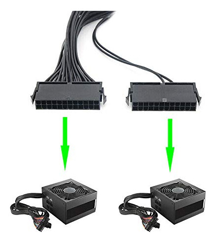 Adaptador De Cable Divisor De Fuente De Alimentación Atx 24