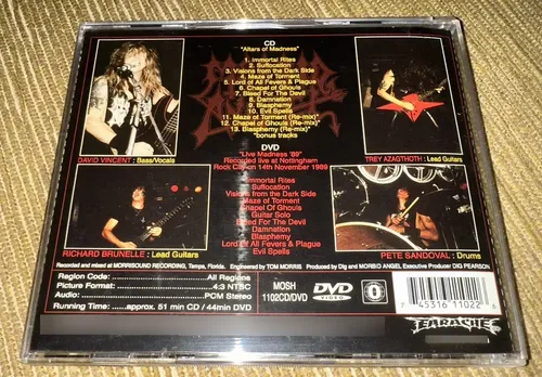 Cd Morbid Angel - Altars Of Madness *dupl Cd/dvd * | MercadoLivre