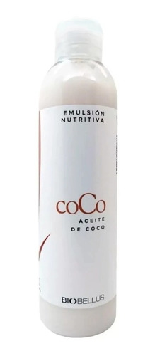 Emulsión Nutritiva Aceite De Coco Corporal Biobellus 200ml