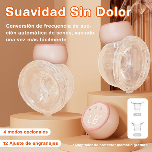 Extractor De Leche Eléctrico Manos Libres Dr.Isla EB30 Sacaleche Materna 4 Modos 12 Niveles Luz Nocturna