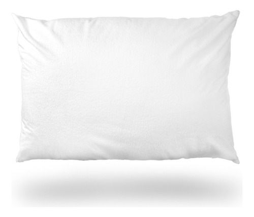 2 Protectores Almohada Antilíquidos Con Capa Algodón King Color Blanco Liso