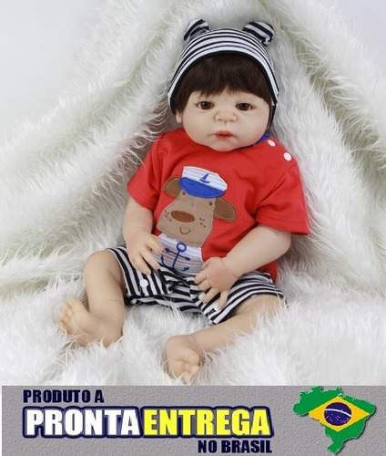 Bebê Reborn Pronta Entrega Corpo Silicone Cs-36pe