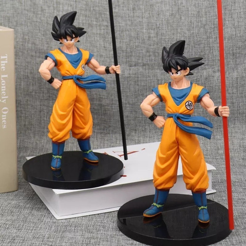 Imagen 5 de 6 de Figura Goku Con Báculo Sagrado - Dragon Ball 22cm
