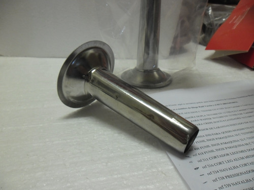 Imagen 3 de 4 de Embudo Inox Largo 10 Cms Para Picadora N° 8 Envío Gratis