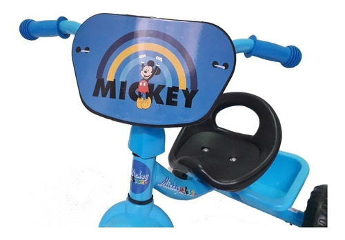 Imagen 4 de 5 de Triciclo Con Canasto Celeste Mickey 147001 004m