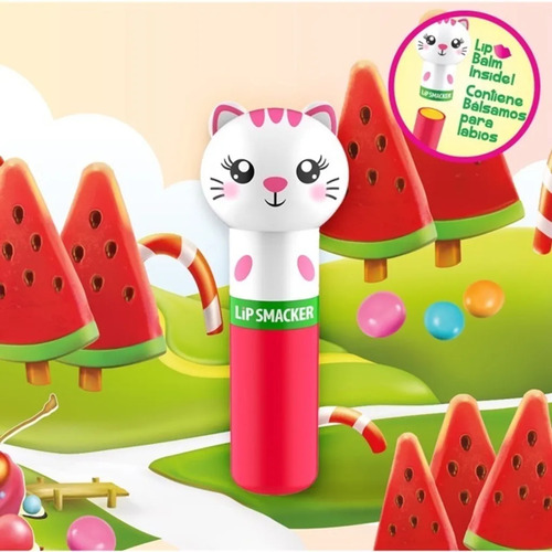 Lip Smacker Lippy Pals Gatito Sabor Sandía · Bálsamo Labial