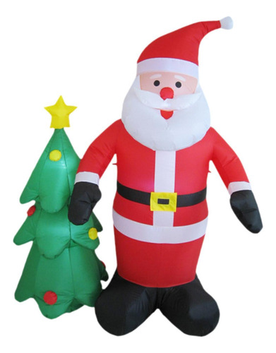 Papá Noel Inflable Navideño De 6 Pies, Regalo Festivo,