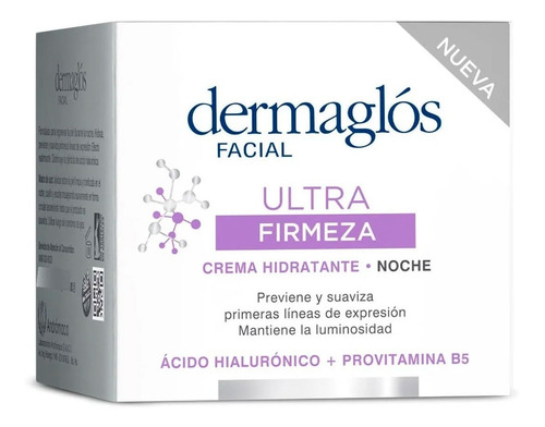 Crema Facial Dermaglós Ultra Firmeza Noche X 50 G