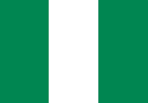 Bandera Nigeria 1mtr X 1.5mtrs Poliester Estampado