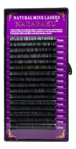 Cílios Nagaraku Premium Mink Mix 7-15mm Fio A Fio 0.05 D