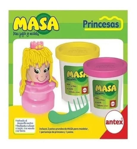 Masa Para Moldear Modelo Princesas Original Antex 2149