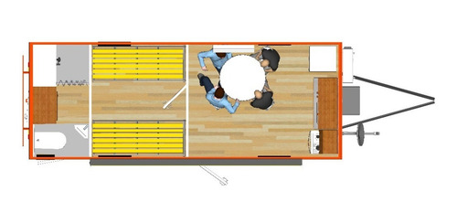 Imagen 5 de 15 de Casilla 4 Camas 6.50 X 2.5m - Estructura Térmica Poliuretano