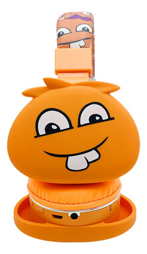 Fone De Ouvido Headphone Sem Fio Jellie Monsters Lc868 Xtrad Cor Laranja