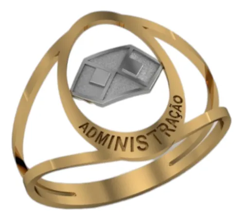 comprar Anel De Formatura Administração Ouro 10k 