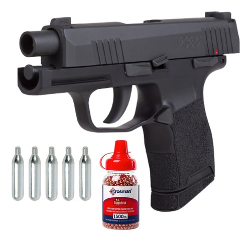 Paquete Umarex Marcadora P365 Sig Sauer 5 Co2, 1500bbs Xtm C