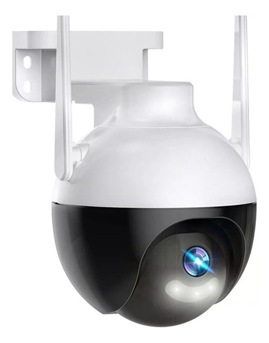 Camara De Seguridad 1080p Hd Lmpermeable Wifi Color Negro Y Blanco