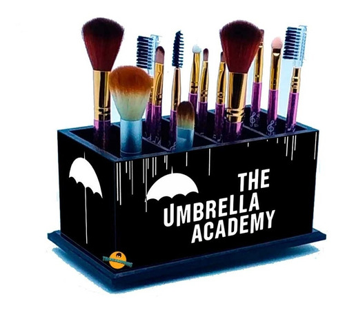Imagem 1 de 1 de Porta Pincel De Maquiagem - Preto The Umbrella Academy 