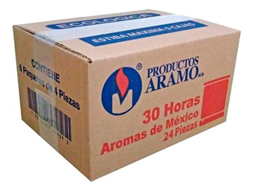 Veladora Plástico Ecológica Aromas De México #30 - 24 Piezas