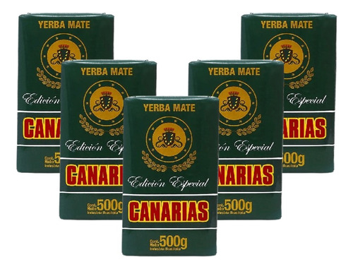 Yerba Mate Canarias Edición Especial Pack X5 U 500g Original