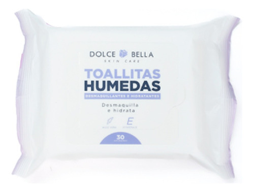 Toallitas Desmaquillantes Hidratantes 30u Dolce Bella