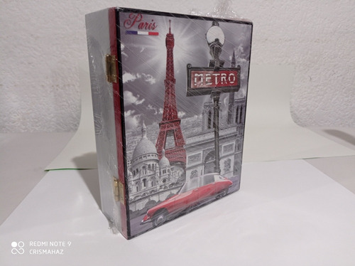 Caja Decorativa Torre Effail París , Pintura Tipo Oleo