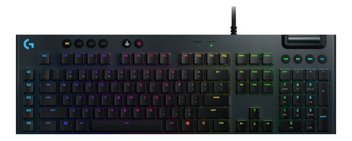 Teclado gamer Logitech G Serie G G815 QWERTY inglés US color negro con luz RGB