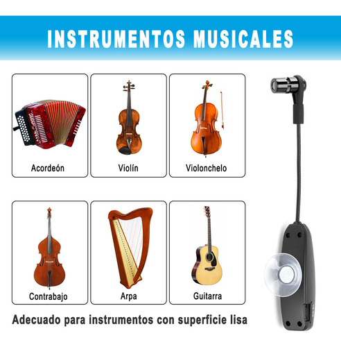 Micrófono Superadd Kx-632 De Acordeón/violín Negro