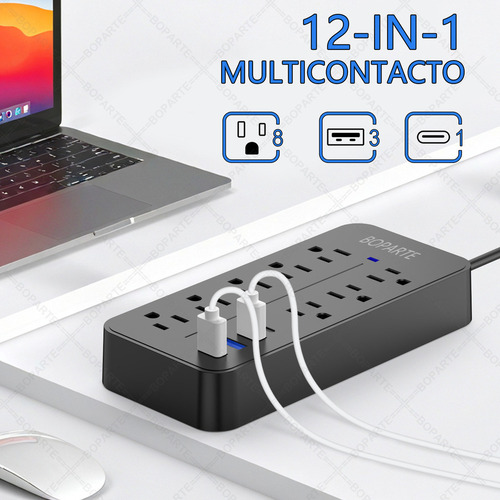 Boparte El08 - Extensão Elétrica Multicontacto Com 8
