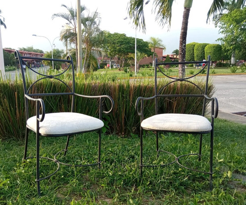 Sillas De Hierro Forjado Para Jardín (Usado)