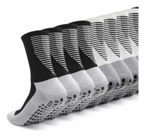 Medias Antideslizantes Para Futbol Pack X 3 Premium Blanco Lisa 35-39