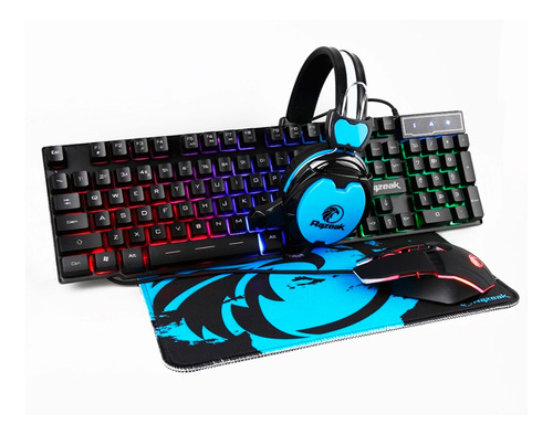 Combo Gamer 4 En 1 - Auriculares+ Mouse + Pad + Teclado