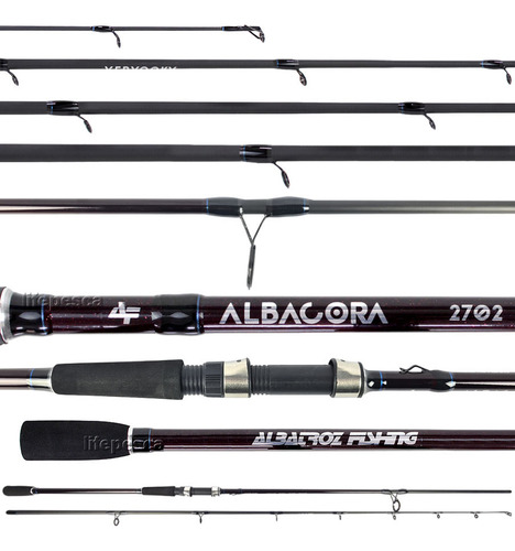 Vara P/ Molinete Albatroz Albacora (2,70m) 50lbs - 2 Partes