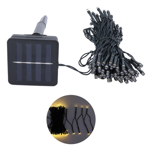 Cadena Solar De 100 Led, Ip45, Impermeable, Para Jardín, Cál