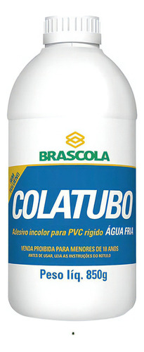 Colatubo 850gr Adhesivo Pvc Color Transparente