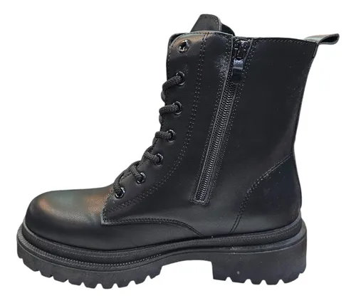 Botas Borcegos En Color Negro - Estilo Y Comodidad