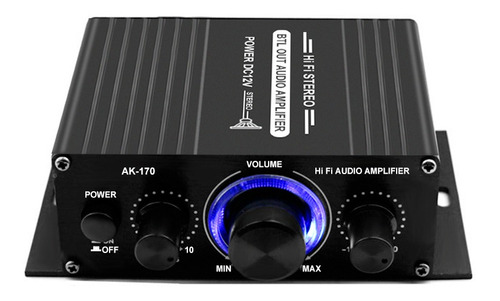 Amplificador De Potencia Power Use Mini Audio Ak170 12v Ampl