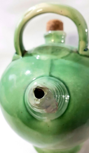 Botijo Botellón De Ceramica De 2 Litros,pico Dañado, Usable (Usado)