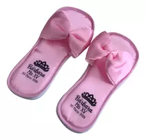 Comprar Pantuflas En Satín Personalizadas Bodas, Xv Años