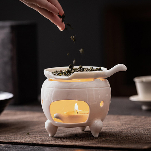 Calentador De Té De Cerámica, Calentador De Velas De Té