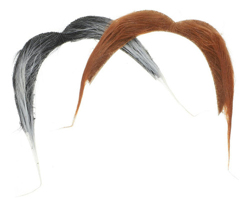 Accesorio De Disfraz De Bigote Falso De 2 Piezas Para